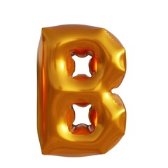 3d illustration gold effect letters