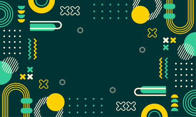 Obraz premium flat design of abstract geometric background