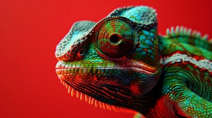 Fototapeta premium portrait pet, dog, cat, chameleon, iguana on clean background