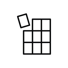 chocolate icon vector template design flat and simple