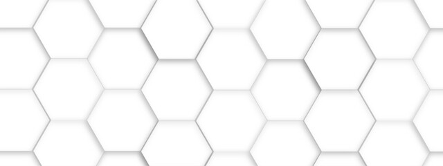Abstract seamless hexagon pattern background. Abstract hexagon technology design background. Vector Illustration.
