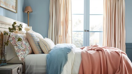 Tranquil Blush Blue Oasis