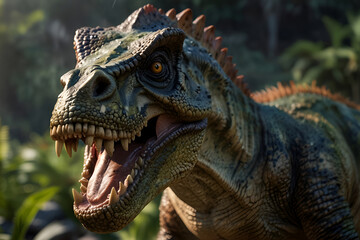 a close up of a dinosaur's mouth Dinosaur Expedition An Epic Adventure through Prehistoric Realms