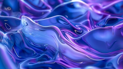 3d abstract blue and purple background with flowing smoke, wavy liquid texture	