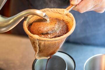 コーヒー　ネルドリップ