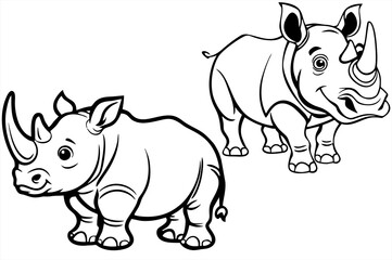 rhino cartoon page