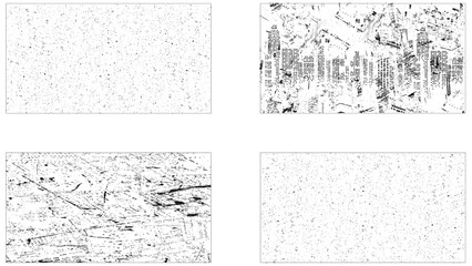 Fototapeta premium Collection of Grunge textures set. Paint grunge texture bundle