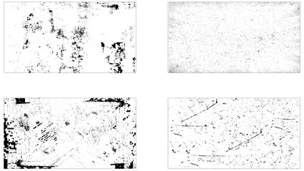 Collection of Grunge textures set. Paint grunge texture bundle