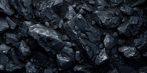 A close up of a pile of coal. Macro charcoal texture black coal texture coal for barbecue.
