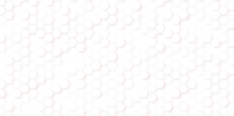 Abstract geometric background with hexagons. Design element. Three-dimensional illuminated hexagonal background.