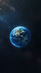 Obraz premium blue earth in space