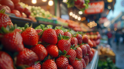 Strawberries are a sight to behold, their plumpness and deep red color suggestions - Powered by Adobe