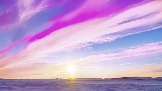A glimpse of rare and elusive polar stratospheric clouds on a crisp winter day.