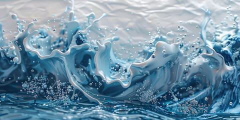
Fresh Water Background .Ocean wave wallpaper background. Blue ocean foamy water splash