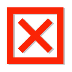 Fototapeta premium Wrong Mark Element