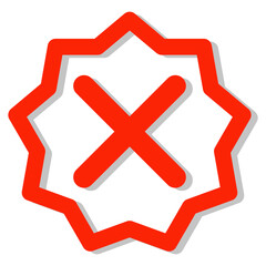 Fototapeta premium Wrong Mark Element