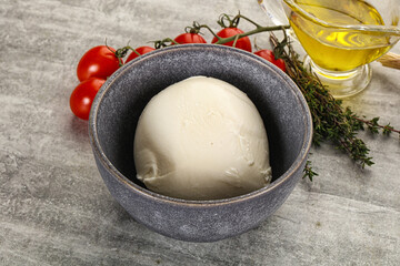 Round Mozzarella young cheese ball