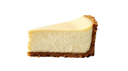 Cheesecake isolated on transparent background