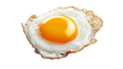 Fried egg isolated on transparent background