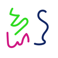 Colorful lines decor modern graphic