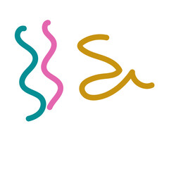 Colorful lines decor modern graphic