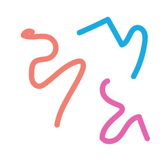 Colorful lines decor modern graphic