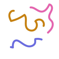 Colorful lines decor modern graphic