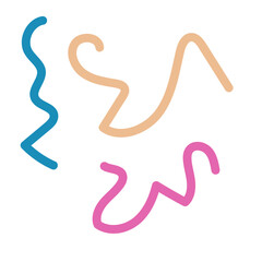 Colorful lines decor modern graphic