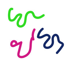 Colorful lines decor modern graphic