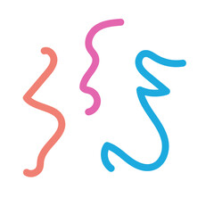 Colorful lines decor modern graphic