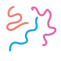 Colorful lines decor modern graphic