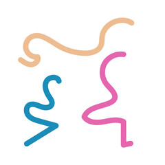 Colorful lines decor modern graphic