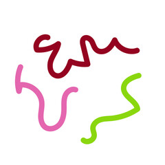 Colorful lines decor modern graphic