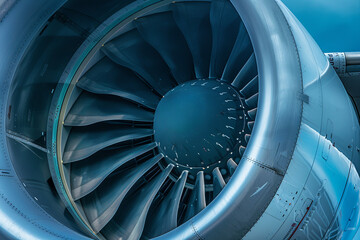 Close-up showcasing the impressive engineering of aircraft wings and engines