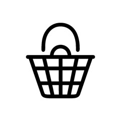 Transparent Shopping Basket Icon Design in Vector Format, Shopping Basket Clipart Icon