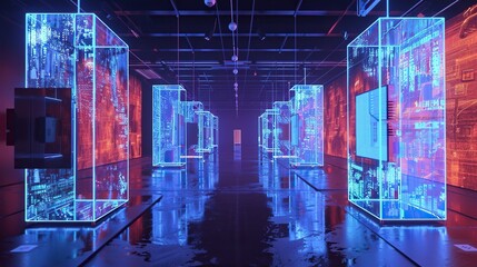 Design immersive experiences with mesh control points glass room