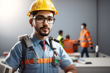World Day for Safety and Health at Work is observed every year on April 28, to promote and protect employees through safe and healthy work practices. 3D Rendering