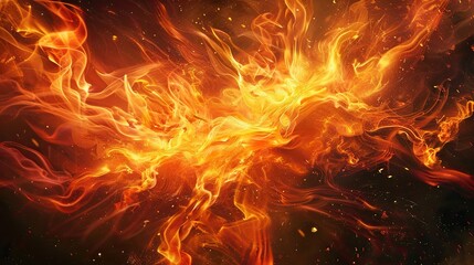 fire, fire in the dark, fire in the night