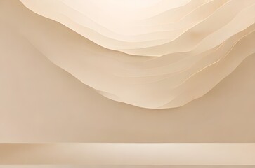 Minimal abstract light beige background for product presentation.	