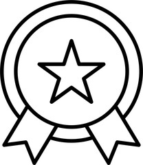 Obraz premium Excellence outline icon vector
