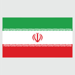 Iran Flag Vector Design , Eps File manually vectorization