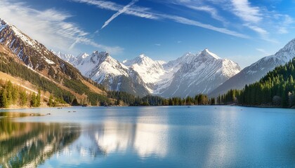 Lake and mountain