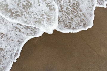 sea on the sandy beach