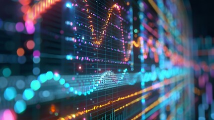 Fototapeta premium Gene Sequencing Data Visualization