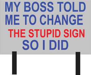 Fototapeta premium road sign vector art.