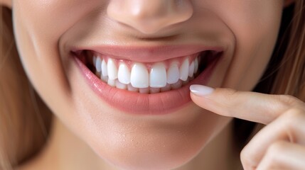 Naklejka premium close up of a person with a smile