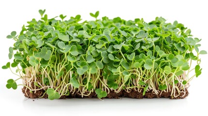Naklejka premium sprouts on isotate white back background