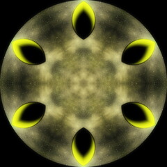 mandala of dawn in Neptune, allegory of the new,   mandala for meditation, stopping internal dialogue, circular abstract composition