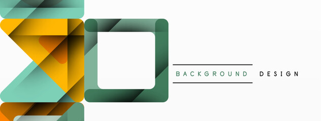 Fototapeta premium Business triangle and squares vector abstract background. Vector Illustration For Wallpaper, Banner, Background, Card, Book Illustration, landing page