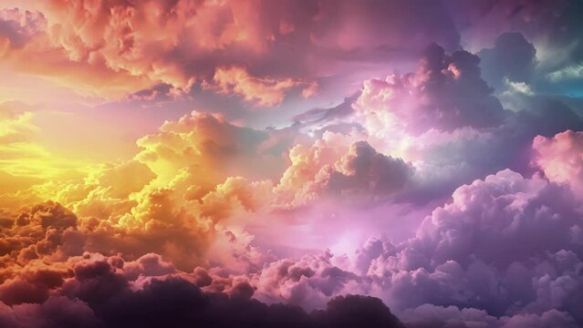 Mysterious and uninhibited these colorful clouds seem to defy the laws of nature.